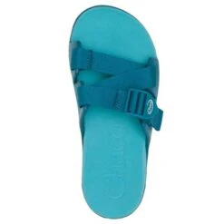 Chaco Women's Chillos Slide - Ocean Blue- Regular (B) -Sports Store CHAW JCH109118 022221 S22 TOP