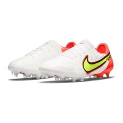 Nike Unisex Tiempo Legend 9 Elite FG Soccer Shoe - White/Volt/Bright Crimson - Regular (D) -Sports Store CZ8482 176 PHCFH001 2000