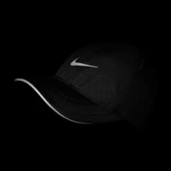 Unisex Nike Dri-Fit Aerobill Featherlight Perforated Running Cap - Black -Sports Store DC3598 010 PHSFH200 1