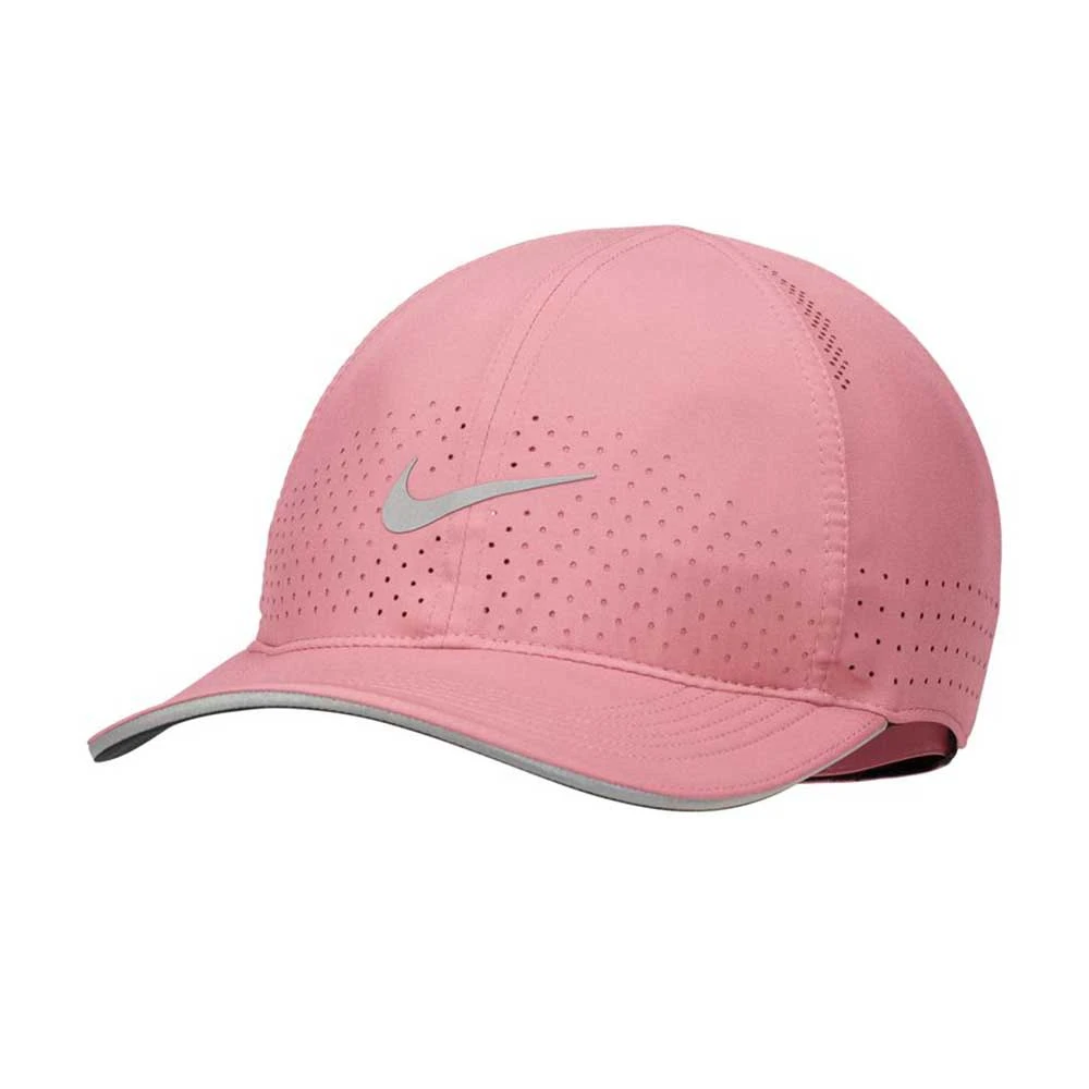 Unisex Nike Dri-Fit Aerobill Featherlight Running Cap - Desert Berry/Reflective Silver 3 Unisex Nike Dri-Fit Aerobill Featherlight Running Cap - Desert Berry/Reflective Silver