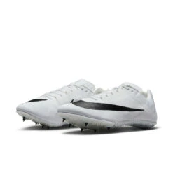 Unisex Nike Zoom Rival Sprint Spike- White/Black/Metallic Silver- Regular (D) -Sports Store DC8753 100 PHCFH001