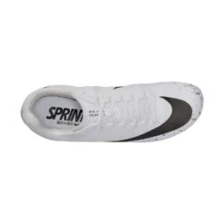 Unisex Nike Zoom Rival Sprint Spike- White/Black/Metallic Silver- Regular (D) -Sports Store DC8753 100 PHSTH001