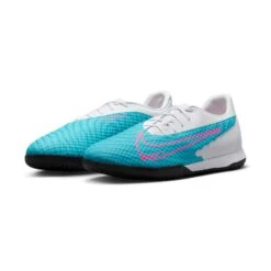 Nike Unisex Phantom GX Academy IC/Court Soccer Shoe - Baltic Blue/Pink Blast/White - Regular (D) -Sports Store DD9475 446 PHCFH001