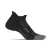 Feetures Unisex Elite Light Cushion No Show Tab Sock - Black