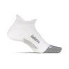 Feetures Unisex Elite Max Cushion No Show Tab Sock - White -Sports Store EC50158 EliteMaxCushNS WhtWht