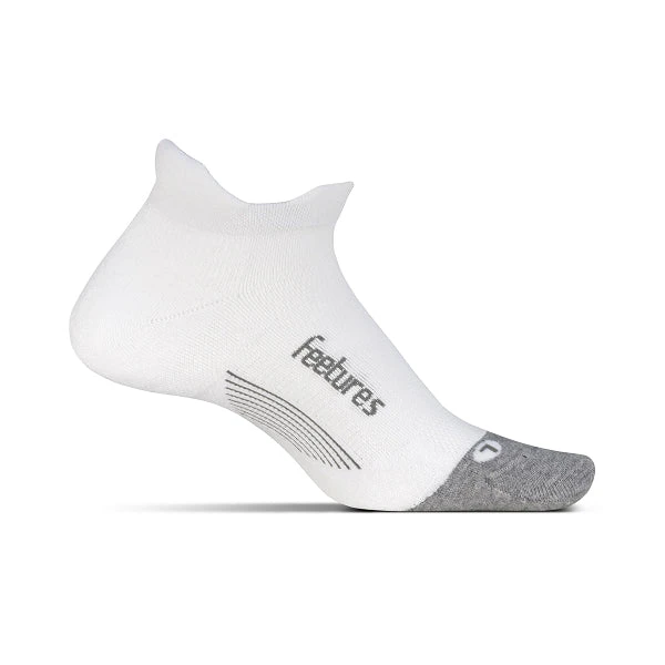 Feetures Unisex Elite Max Cushion No Show Tab Sock - White 3 Feetures Unisex Elite Max Cushion No Show Tab Sock - White