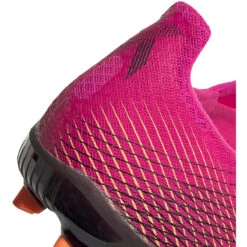 ADIDAS Unisex X Ghosted .2 FG Soccer Shoes - Shock Pink/Core Black/Screaming Orange -Sports Store FW6959 04