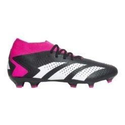 ADIDAS Unisex Predator Accuracy 2 FG Soccer Shoe - Core Black/Ftwr White/Team Shock Pink 2 - Regular (D)