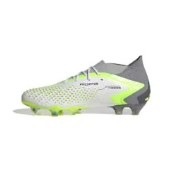 Unisex Adidas Predator Accuracy.1 FG Soccer Shoes - Ftwwht,Cblack,Luclem - Regular (D) -Sports Store GZ0035 4 FOOTWEAR Photography Side Medial Center View white 78468