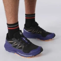 Salomon Men's Pulsar Trail Shoe - Black/Clematis Blue/Blazing Orange- Regular (D) 11 Salomon Men's Pulsar Trail Shoe - Black/Clematis Blue/Blazing Orange- Regular (D) -Sports Store L41603200 b1e1cabd0093cd16fb7753cd530c28a3