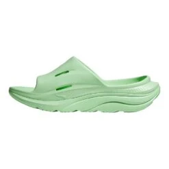 Hoka Unisex Ora Recovery Slide 3 - Lime Glow/Lime Glow - Regular (D) -Sports Store LIGLLIGL D7