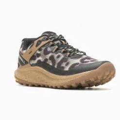 Merrell Women's Antora 3 Trail Running Shoe - Sepia Leopard - Regular (B) -Sports Store MRLW J067552 020722 S23 045