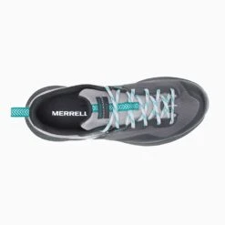 Merrell Women's MQM 3 Trail Running Shoe - Charcoal/Teal- Regular (B) -Sports Store MRLW J135534 032221 S22 TOP