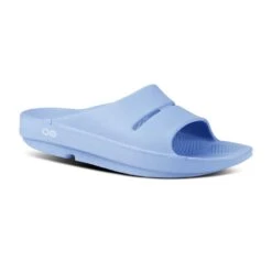 OOfos Unisex OOahh Slide - Neptune Blue - Regular (D) -Sports Store MicrosoftTeams image 90 932x680 079f9a00 9ec3 4d94 9849 9a85488d0812