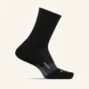 Feetures Unisex Merino 10 Cushion Mini Crew - Charcoal