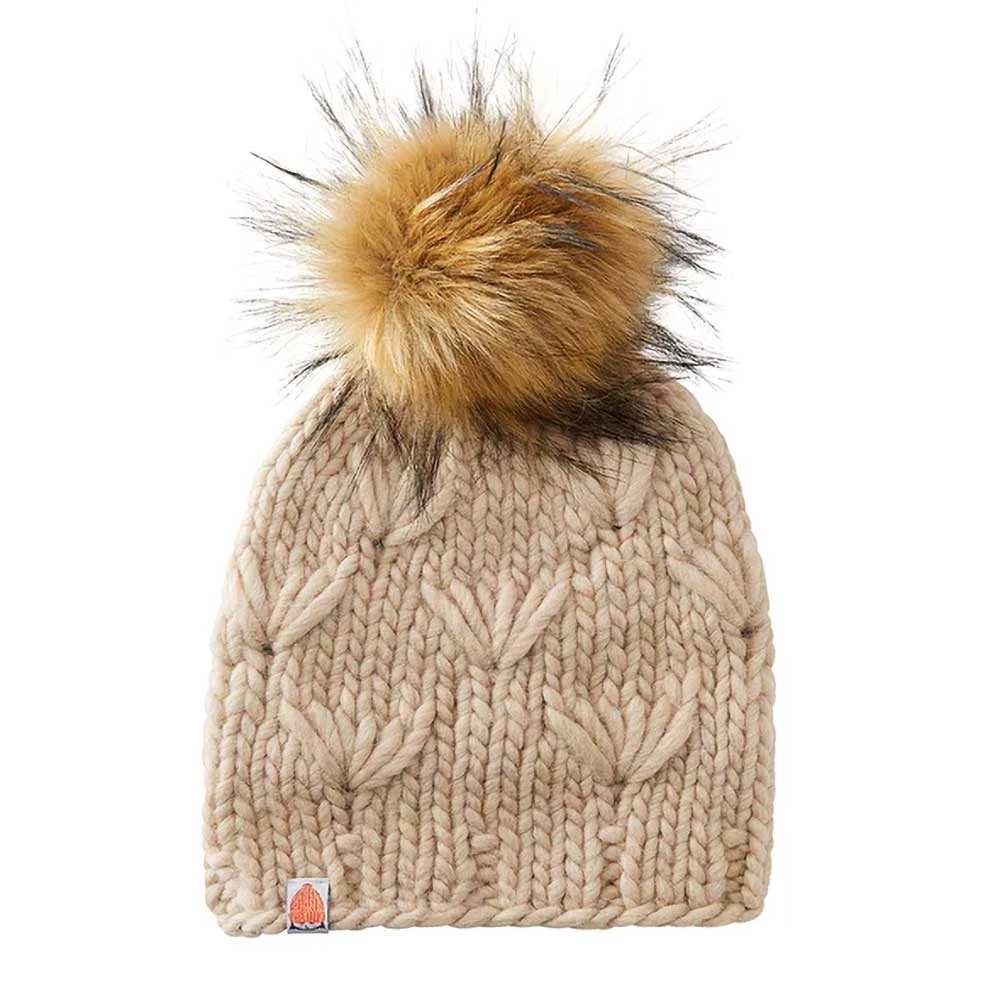 Women's Motley Beanie - Camel 3 Women's Motley Beanie - Camel