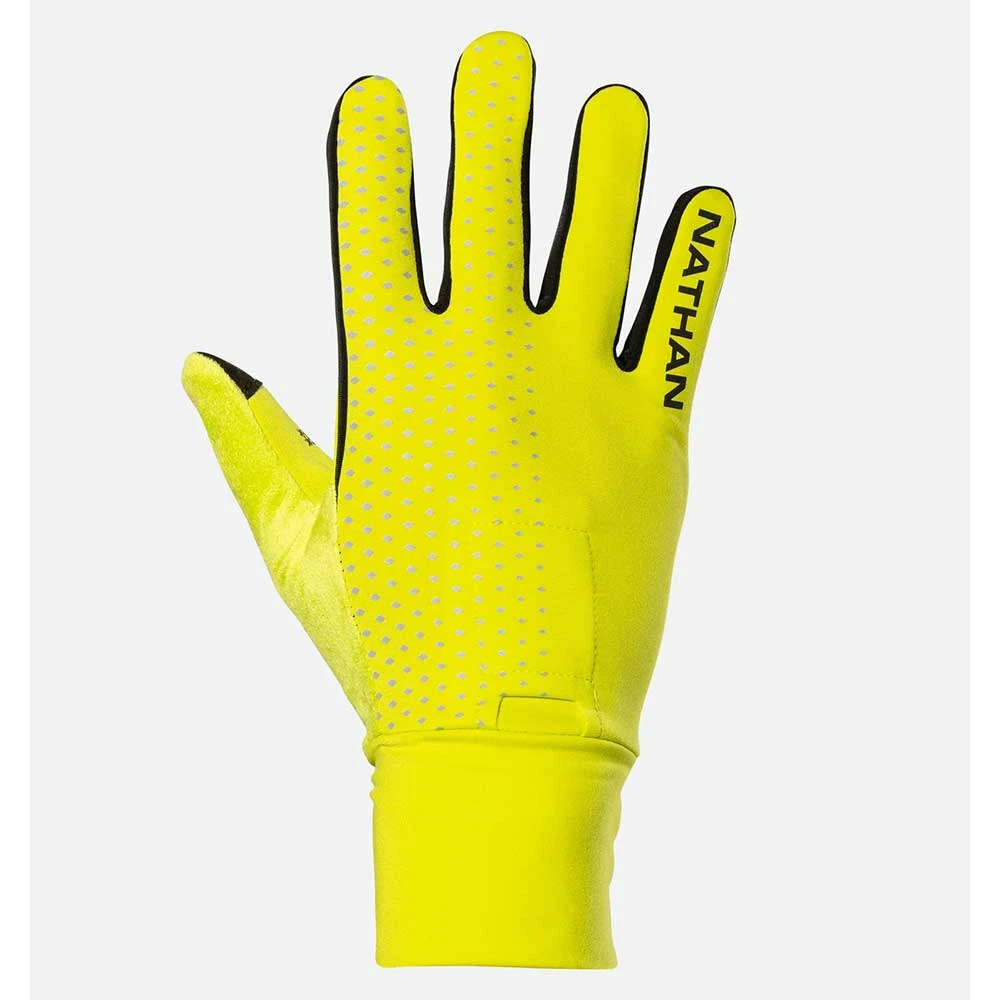 Nathan HyperNight Reflective Glove - Hi Vis Yellow/Geo Print 3 Nathan HyperNight Reflective Glove - Hi Vis Yellow/Geo Print