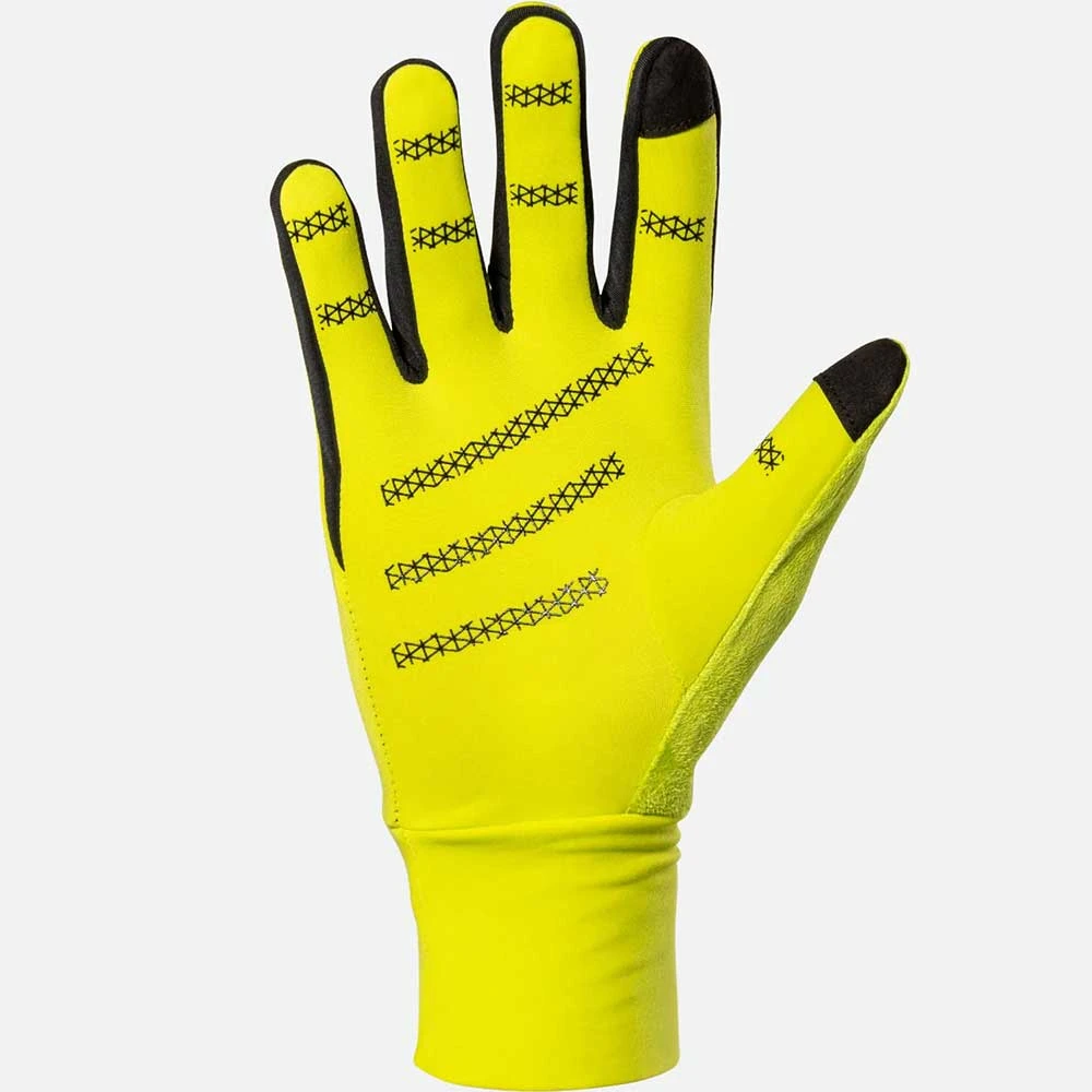 Nathan HyperNight Reflective Glove - Hi Vis Yellow/Geo Print 4 Nathan HyperNight Reflective Glove - Hi Vis Yellow/Geo Print - Image 2