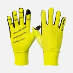 Nathan HyperNight Reflective Glove - Hi Vis Yellow/Geo Print 9 Nathan HyperNight Reflective Glove - Hi Vis Yellow/Geo Print -Sports Store NS10460 40044 HyperNightReflectiveGlove hero