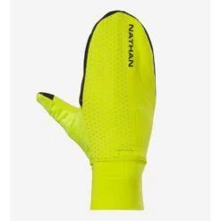 Nathan HyperNight Reflective Convertible Mitt - Hi Vis Yellow/Geo Print
