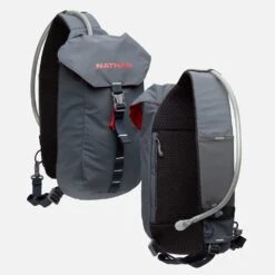 Nathan Limitless Run Sling 6L Pack - Charcoal/Ribbon Red -Sports Store NS30450 80150 RunSling6L hero