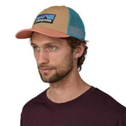 Patagonia Unisex P-6 Logo LoPro Trucker Hat - Grayling Brown -Sports Store POS WBF23 38283 GRBN AXL1