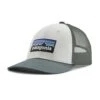 Patagonia P-6 Logo LoPro Trucker Hat - White W/Nouveau Green 2 Patagonia P-6 Logo LoPro Trucker Hat - White W/Nouveau Green -Sports Store POS WBF23 38283 WNVO