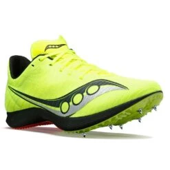 Saucony Women's Velocity MP Track Spike - Citron/Black - Regular (B) -Sports Store S19099 05 5