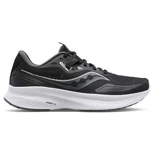 Saucony Men's Guide 15 Running Shoe - Black/White - Regular (D) 3 Saucony Men's Guide 15 Running Shoe - Black/White - Regular (D)