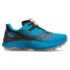 Saucony Men's Endorphin Edge Trail Shoe- Ocean/Black- Regular (D) -Sports Store S20773 31 1