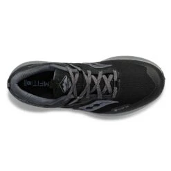 Saucony Men's Ride 15 Tr Gtx Trail Shoe - Black/Charcoal -Sports Store S20799 10 3