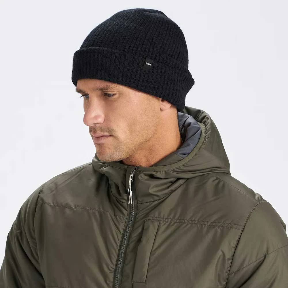 Vuori Men's Douglas Beanie - Black 4 Vuori Men's Douglas Beanie - Black - Image 2
