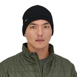 Patagonia Unisex Fishermans Rolled Beanie - Black