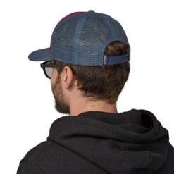 Patagonia Unisex P-6 Logo Trucker Hat - Night Plum -Sports Store WBF23 38289 NTPL CEC2