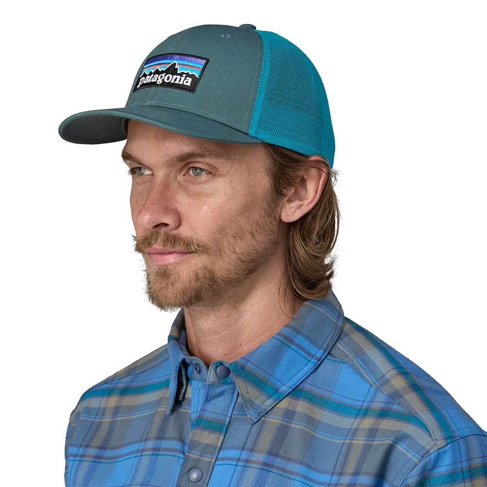 Patagonia Unisex P-6 Logo Trucker Hat - Nouveau Green 4 Patagonia Unisex P-6 Logo Trucker Hat - Nouveau Green - Image 2