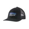 Patagonia Unisex P6 Logo LoPro Trucker Hat - Black 1 Patagonia Unisex P6 Logo LoPro Trucker Hat - Black -Sports Store WBS20 38283 BLK
