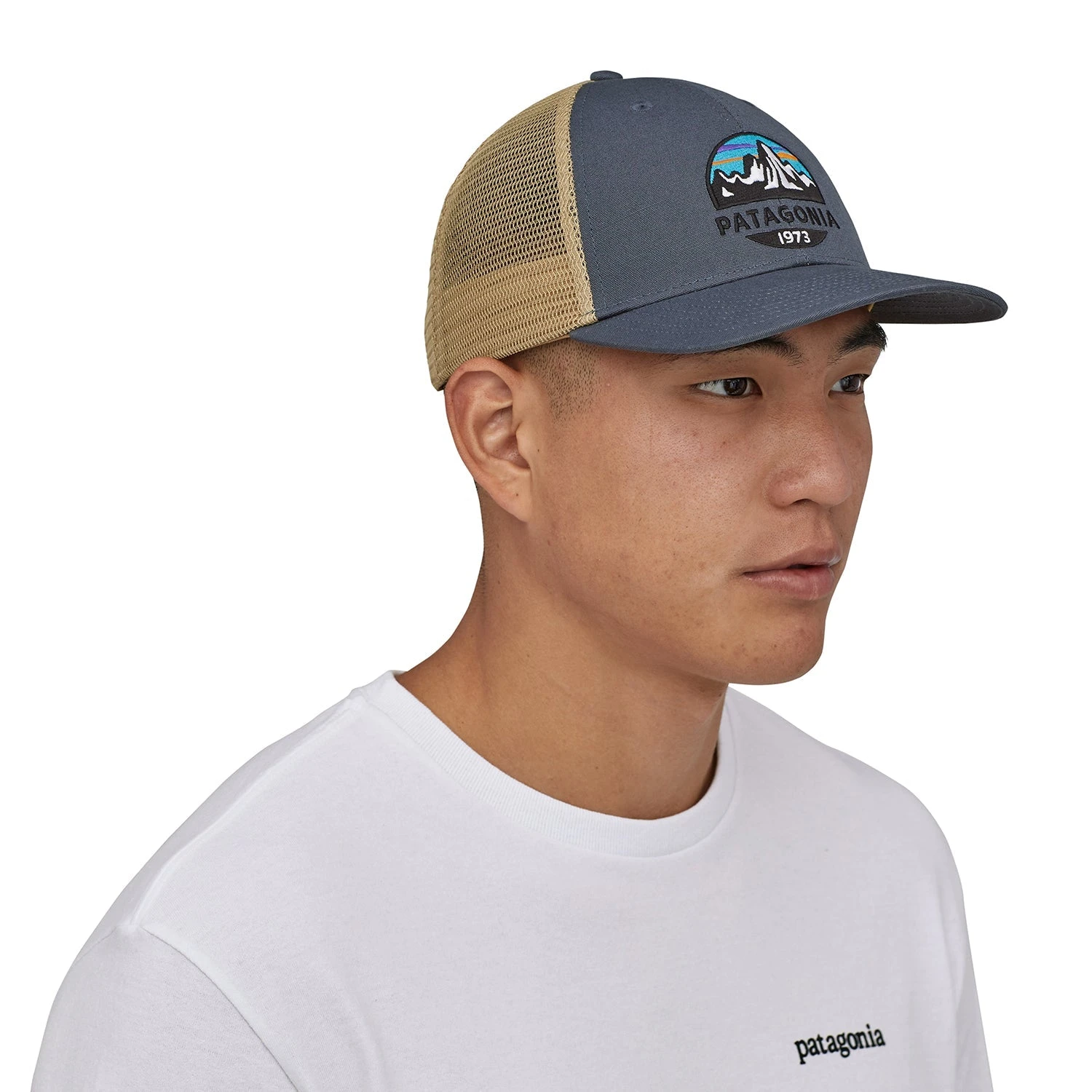 Patagonia Fitz Roy Trout Trucker Hat - Black 5 Patagonia Fitz Roy Trout Trucker Hat - Black - Image 3