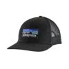 Patagonia Unisex P-6 Logo Trucker Hat - Black -Sports Store WBS20 38289 BLK