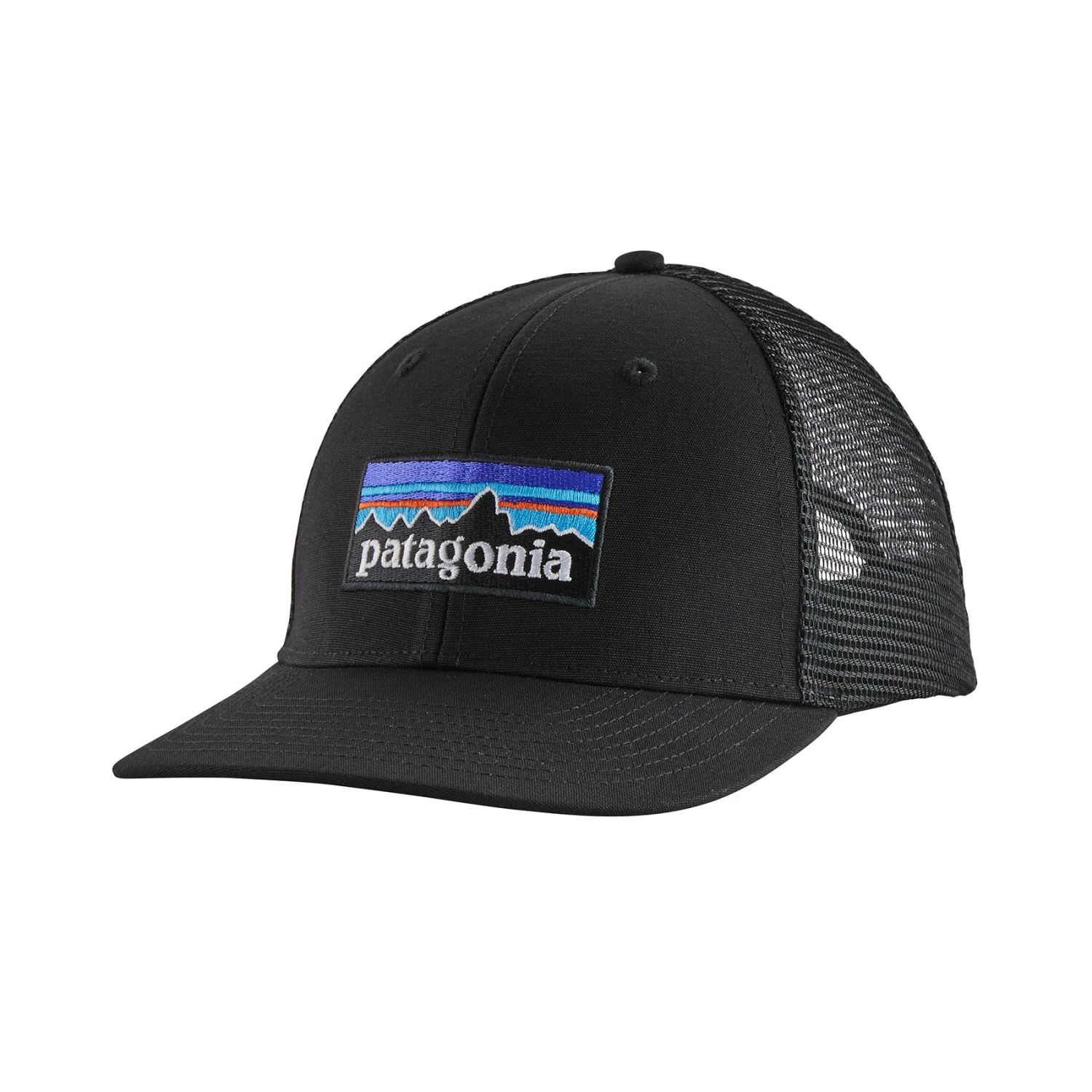 Patagonia Unisex P-6 Logo Trucker Hat - Black 3 Patagonia Unisex P-6 Logo Trucker Hat - Black