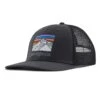 Patagonia Unisex Line Logo Ridge LoPro Trucker Hat - Ink Black