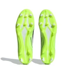 ADIDAS Unisex X Crazyfast .3 Laceless FG Soccer Cleat - Cloud White / Core Black / Lucid Lemon- Regular (D) -Sports Store X CRAZYFAST.3 LL FG White HQ4515 03 standard