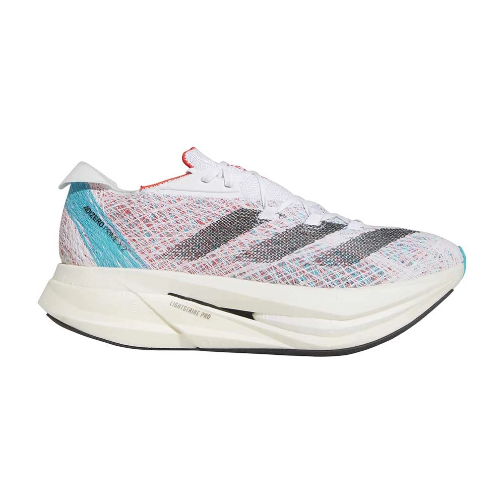 ADIDAS Men's Adizero Prime X 2 Strung Running Shoe - FTWR White/Core Black/Lucid Cyan - Regular (D) 3 ADIDAS Men's Adizero Prime X 2 Strung Running Shoe - FTWR White/Core Black/Lucid Cyan - Regular (D)