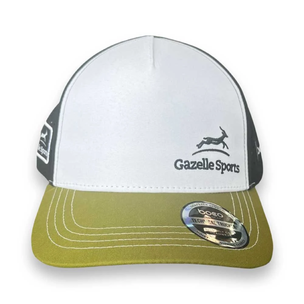 Gazelle Sports Running Trucker - White/Olive/Black 3 Gazelle Sports Running Trucker - White/Olive/Black