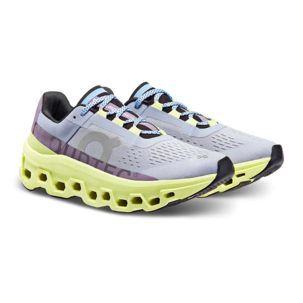 On Running Women's Cloudmonster Running Shoe - Nimbus/Hay - Regular (B) 4 On Running Women's Cloudmonster Running Shoe - Nimbus/Hay - Regular (B) - Image 2