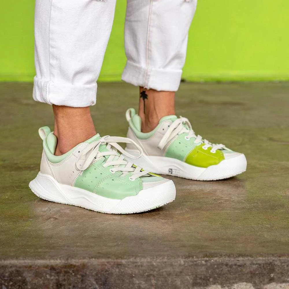 Women's X-SCAPE NBK Low Sneaker - Blanc/Mint - Regular (B) 10 Women's X-SCAPE NBK Low Sneaker - Blanc/Mint - Regular (B) - Image 8